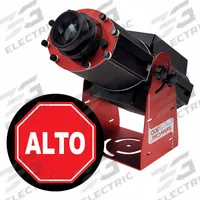 LASERGLOW TECHNOLOGIES Fixed Image Projector: Projector, Lens and Image Template, Alto, Red/White (MPN HSV3F122X). Key specifications — Brand: LASERGLOW TECHNOLOGIES; Includes: Power Supply; Laser Color: White; Watts: 300 W; Legend/Background Color: Alto; Manufacturer Part Number: HSV3F122X; Product Type: Projector, Lens and Image Template.