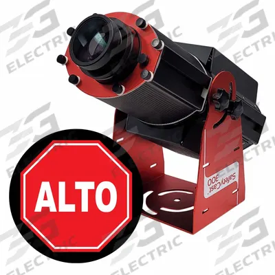LASERGLOW TECHNOLOGIES Fixed Image Projector: Projector, Lens and Image Template, Alto - LED Projectors with Image Disks