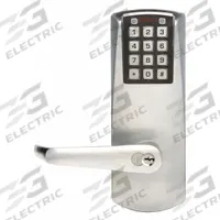 E-PLEX Electronic Keyless Lock: Keypad, ADA Compliant, Chrome (MPN E2032BLL62641). Key specifications — Product Type: Electronic Keyless Lock; Manufacturer Part Number: E2032BLL62641; Access Method: Keypad; Key Override Options: Best and Equivalents (6 or 7 Pin Length); Schlage "C" Keyway.
