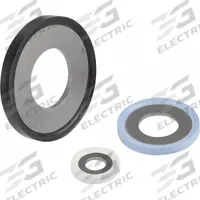 Bonded Sealing Washer: M12 Screw Sz, 316L, Stainless Steel, EPDM Seal, 12.1 mm Inside Dia, OD Bonded (MPN K1491.122). Key specifications — Brand: KIPP; Product Type: Hygienic Sealing Washer; System of Measurement: Metric; X-Ray Detection: X-Ray Detectable; Seal Material: EPDM; Seal Material Color: White; FDA Approval: FDA Approved; Metal Detection: Metal Detectable.
