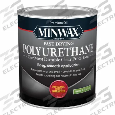 MINWAX Finish: Varnish, Interior, Oil, 32 fl oz Container Size, Wood, Ultra-Flat - Wood Sealers & Finishes