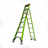 LITTLE GIANT Combination Ladder: 3 Configurations, Fiberglass, 375 lb Load Capacity, 36 lb Wt (MPN 13908-074). Key specifications — Brand: LITTLE GIANT; Included Features: Rotating Wall Pad.