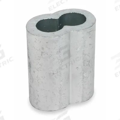 Dayton Wire Rope Oval Sleeve: Oval Sleeve, Swage, 1/32 in Compatible Rope Dia - Oval Sleeves