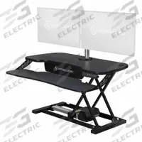 VERSADESK Standing Desk: Electronic, Black, Wood, 40 in Overall Wd, 24 in Overall Dp (MPN VDPPE4024-BB). Key specifications — Desktop Material: Wood; Brand: VERSADESK; Desktop Color: Black.