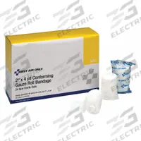 FIRST AID ONLY Gauze Roll: 4 yd Dressing Lg, 2 in Dressing Wd, Gauze, Non-Sterile, 24 PK (MPN 5-6600G). Key specifications — Water Resistance: Not Water Resistant; Unitized: Unitized; Standards: ANSI Z308.1-2015; Manufacturer Part Number: 5-6600G; Package Type: Box; Product Type: Gauze Roll; Sterility: Non-Sterile; Brand: FIRST AID ONLY.