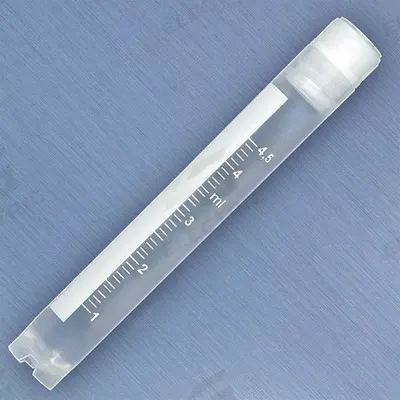 APPROVED VENDOR Cryogenic Vial: Cryogenic, Polypropylene, 5 mL, 12.5 mm Body Dia, Sterile - Plastic Cryogenic Vials