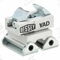 BESSEY Variable Angle Device: 1 7/8 in Overall Lg, 2 in Overall Wd, V-Groove, Steel, Nut/Bolt (MPN VAD). Key specifications — attr920653: V-Groove; attr866368: Nut/Bolt; attr866369: 2400S-12; attr671042: BESSEY; attr671041: 2JFT9; attr671038: Steel.