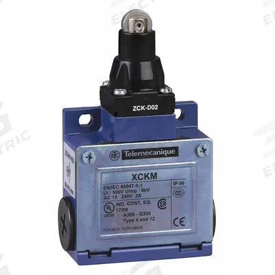 TELEMECANIQUE SENSORS Limit Switch: Roller Plunger, Non-Metallic - Top-Mount Roller-Plunger Limit Switches