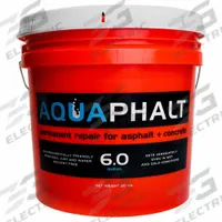 AQUAPHALT Asphalt and Concrete Patch: 6.0, Plant-Based Asphalt Mix, 50 lb Container Size, Pail (MPN Aquaphalt 6.0). Key specifications — Series: 6.0; Brand: AQUAPHALT.