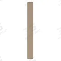ASI GLOBAL Partition Column: Steel, Smooth Semi Gloss, Dark Khaki, 70 in Ht, 7 in Wd, 1 1/4 in Thick (MPN 40-91370794-09). Key specifications — Inner Core Type: Honeycomb; Brand: ASI GLOBAL PARTITIONS; Color: Dark Khaki; Finish/Texture: Smooth Semi Gloss.