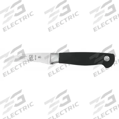 MERCER CUTLERY Peeling Knife: Curved, 3 in Overall Lg, Steel Blade, Santoprene Handle - Peeling Knives