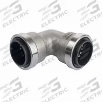 APPROVED VENDOR Elbow: 1 1/2 in OD x 1 1/2 in OD Size, Push-to-Connect x Push-to-Connect (MPN SS863R). Key specifications — Brand: APPROVED VENDOR.