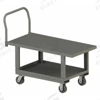 APPROVED VENDOR Platform Truck: 2,000 lb, 60 in L x 30 in W x 35 3/16 in H Deck, Solid, 12 ga Deck (MPN WHPTA30605PH95). Key specifications — Side Panel Type: No Side Panels; Brand: APPROVED VENDOR; Color: Gray; Caster/Wheel Configuration: (2) Swivel.