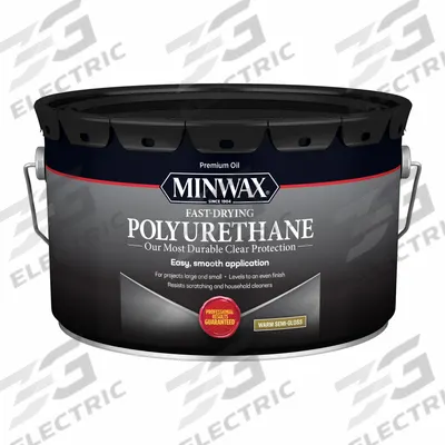 MINWAX Finish: Varnish, Interior, Oil, 2.5 gal Container Size, Wood, Semi-Gloss - Wood Sealers & Finishes
