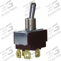 EATON Toggle Switch: 3 Position, 4 Connections, DPST, Screw Terminals Connection, 7500 Series (MPN 7560K5). Key specifications — AC Contact Rating: 10 A @ 250 V; Switch Function Configuration: On/None/Off; Brand: EATON; Series: 7500; Horsepower: 3/4 hp @ 250V AC.