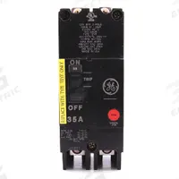 GE Molded Case Circuit Breaker: 35 A Amps, 18kA at 277/480V AC, Fixed, Lug, ABC (MPN TEYF235). Key specifications — Series: TEY; Max. AIR Rating: 18kA at 277/480V AC; Instantaneous Trip: Fixed; Terminal Connection: Lug; Phase Connection: ABC.