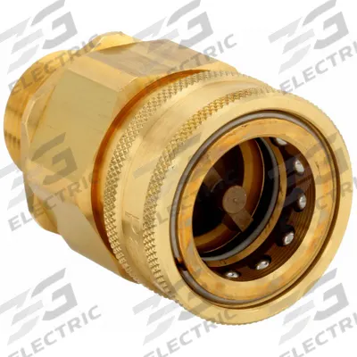 SNAP-TITE Hydraulic Quick Connect Hose Coupling: 1 in, Brass, 18.93 lpm Max. Flow Rate - H Series Hydraulic Quick-Connect Coupling Bodies