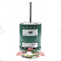GENTEQ Direct Drive Blower Motor: Evergreen® EM, 48 Frame Size, Belly Band, ECM, Open Air Over, 1 hp (MPN 6110E). Key specifications — Brand: GENTEQ; Manufacturer Part Number: 6110E; Frame Size: 48; Full Load Amps @ 60 Hz: 10.9 A; Includes: Wiring Harness; Nameplate RPM @ 60 Hz: 1,075 RPM; Nameplate Voltage @ 60 Hz: 115V AC; Motor Enclosure: OAO.