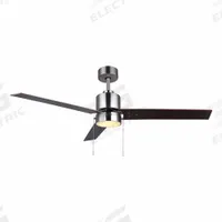 CANARM Ceiling Fan: 3,722 cfm Airflow, 52 in Blade Dia, 3 Speeds, 120V AC, Single Phase, Gray (MPN CF52JAC3BN-ES). Key specifications — Voltage: 120V AC; Light Kit: Yes; Number of Speeds: 3; Phase: Single; Current: 0.27 A; Brand: CANARM.