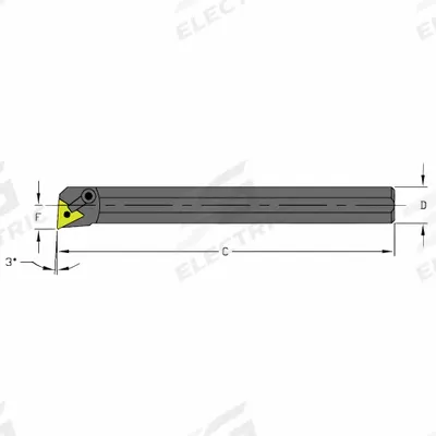 ULTRA-DEX USA Indexable Boring Bar: S20S MTUNR3 (MPN 957-000-409) - Indexable Boring Bars