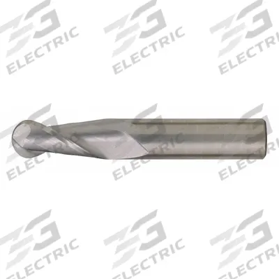 CLEVELAND Ball End Mill: Carbide, 2 Flute, 1/16" Mill Dia, 1/8" LOC, 1-1/2" OAL (MPN C60916) - Carbide Ball End Mills for Aluminum