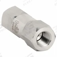 PARKER Instrumentation Check Valve: For Fluids/Gas Media, Poppet, Inline Valve Body, FNPT x FNPT (MPN 8F-C8L-1-SS). Key specifications — Brand: PARKER.