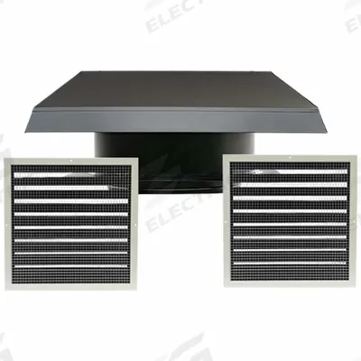 QUIETCOOL Whole House Fan: Roof Mount, 22 in Blade, 3,543 cfm Max., 2,771 sq ft Coverage - Roof-Mount Whole House Fans