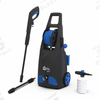AR BLUE CLEAN Electric Pressure Washer: Cart, 120 V – Single-Phase, 1,900 psi, 1.1 gpm, 1 1/2 hp (MPN AR383B). Key specifications — Pump Drive: Direct; Brand: AR BLUE CLEAN; Water Intake: Cold Water Only.