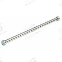 APPROVED VENDOR Shower Curtain Rod: 1 in Overall Wd, Stainless Steel, Chrome-Plated, Wall (MPN 4EEW3). Key specifications — Brand: APPROVED VENDOR; Finish: Chrome-Plated; Material: Stainless Steel; Includes: Mounting Hardware; Mounting Type: Wall.