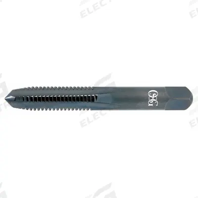 OSG Straight Flute Tap: 7/16"-14 UNC, 2B+, 4 Flute, Plug Chamfer - Oversized Hand Taps
