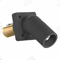 Single Pole Receptacle: Black, Angled Taper Nose Mating, Double Set Screw Termination, 400 A (MPN 16R27-UE). Key specifications — Series: 16; Receptacle Gender: Male; Brand: LEVITON.
