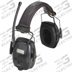HOWARD LEIGHT BY PIP Electronic Ear Muffs: Over-the-Head Earmuff, 25 dB NRR, Listen, Black, Foam (MPN 1030331). Key specifications — Cup Color: Black; Intrinsically Safe: No; Connection Type: 3.5mm Stereo and AM/FM Radio; Two-Way Radio Communication Type - MERCH: Listen Only; Includes: 3.5mm Cable; Brand: HOWARD LEIGHT BY PIP; Foldable: No.