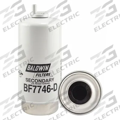BALDWIN FILTERS Fuel Filter: Cartridge, 7 5/8 in Overall Lg, 3 5/16 in Outside Dia - Can-Type Fuel/Water Separators