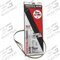 MORSE Portable Band Saw Blade: Stainless Steel, 12/16, 1/2 in Blade Wd, 0.02 in Blade Thick, 3 PK (MPN ZWEP321216MC). Key specifications — attr1097927: 12/16; attr1097929: Solid Stock; attr1097934: MORSE.