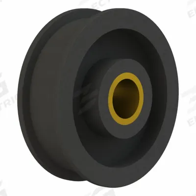 BREWER MACHINE & GEAR Flat Belt Idler Pulley: 1 in Bore, 2.5 in OD, Cast Iron - Flat Idler Pulleys without Flange