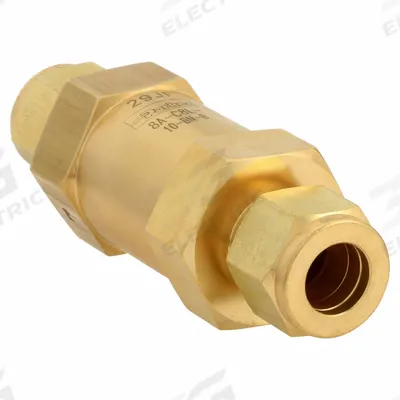 Parker Instrumentation Check Valve: For Fluids/Gas Media, Poppet, Inline Valve Body - Brass Inline Poppet Check Valves