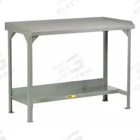 LITTLE GIANT Workbench: Fixed Ht, Steel, 48 in x 24 in, 5,000 lb Overall Load Capacity, Gray (MPN WSL2-2448-36). Key specifications — Brand: LITTLE GIANT.