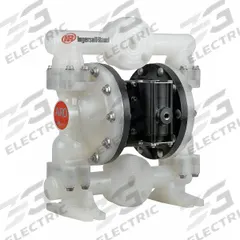 ARO Double Diaphragm Pump: Polypropylene Body, 1 in, Flange Connection, 53 gpm, 265 ft Max. Head (MPN PD10P-YPS-PAA). Key specifications — Brand: ARO; Seat Material: PP; Check Valve Material: Santoprene.