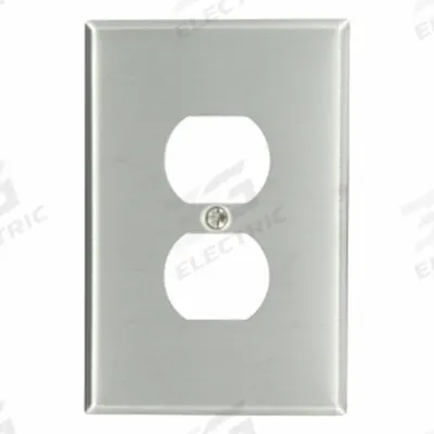 LEVITON Wall Plate: Duplex Outlet, 1 Gang - General Purpose Wall Plates