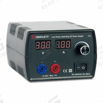 TRIPLETT Output DC Power Supply: Digital DC, 4.3 in H x 3 in W x 5.5 in D - Digital DC Power Supplies