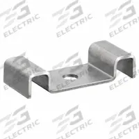 FIBERGRATE Fiberglass Grating Clip: 316 Stainless Steel, Fits 1 in Bearing Bar Spacing, Clip Only (MPN 734050/25)