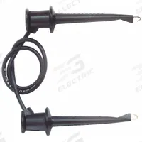 POMONA Test Leads: Black Electrical Current Color, Test Clip, 2 ft Lg, PVC (MPN 5523). Key specifications — Brand: POMONA.
