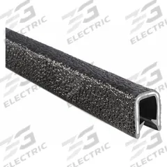 TRIM LOK INC Trim Seal: Double Gripping Finger, 25 ft Overall Lg, PVC Outer, 5/8 in Leg Lg (MPN 1350B2X5/16-25). Key specifications — Standards: UL50E File MH49032; Brand: TRIM LOK INC; Color: Black; Outer Material: PVC; Profile Shape: Double Gripping Finger; _Gripping Style: Double Tongue.