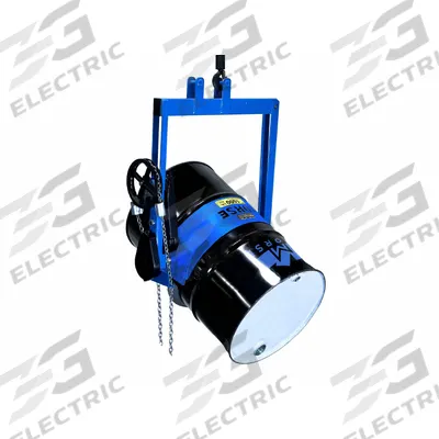 MORSE Drum Lifter: For 55 gal Drum Capacity, Pull Chain Tilt, Metal, 1,500 lb Wt Capacity - Rotating & Dispensing Drum Lifting Hooks