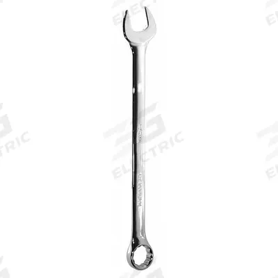 KTI Combination Wrench: Alloy Steel, Chrome, 32 mm Head Size, 16 7/8 in Overall Lg - Metric 12-Point Combination Wrenches