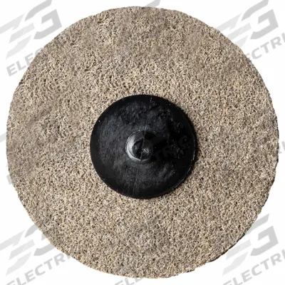 ARC ABRASIVES Unitized Non-Woven Wheels: 3 in Dia x 1/4 in W, TR Quick-Change, Aluminum Oxide - Light Deburring & Finishing Wheels for Carbon Steel & Soft Metals