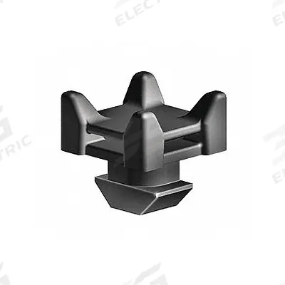 FATH INC. Cable Management: 20 Series, 11 mm x 22 mm x 22 mm, Black - Cable Routing Blocks