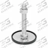 JW WINCO Male-End Leveling Mount: Swiveling Stud, 1/2"-13 Thread Size, 1.97 in, 3,147 lbf Capacity (MPN 41-50-1/2X13-100-D1-SK). Key specifications — Finish: Plain; Base Shape: Round; Load Capacity: 3,147 lbf; Thrust Pad Material: Buna-N; Includes: Nut; Hex Size: 11/16 in.