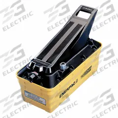 ENERPAC Air Hydraulic Pump: 5,000 psi Max. Op Pressure, 116 cu in Reservoir Capacity, Foot/Hand (MPN PATG5102NB). Key specifications — attr944931: Retract; attr944932: 3-Way; attr995446: Foot.