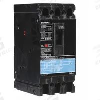 SIEMENS Molded Case Circuit Breaker: 90 A Amps, 18kA at 480V AC, Fixed, Load Side Lug, ABC, ED4 (MPN ED43B090). Key specifications — Phase Connection: ABC; Instantaneous Trip: Fixed; Terminal Connection: Load Side Lug; Series: ED4; Max. AIR Rating: 18kA at 480V AC.